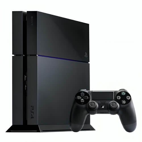 PlayStation 4 Fat Used 500GB black console with controller